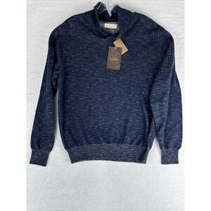 NWT Original Vintage‎ WEATHERPROOF Men's Indigo Blue Knit Turtleneck Size M